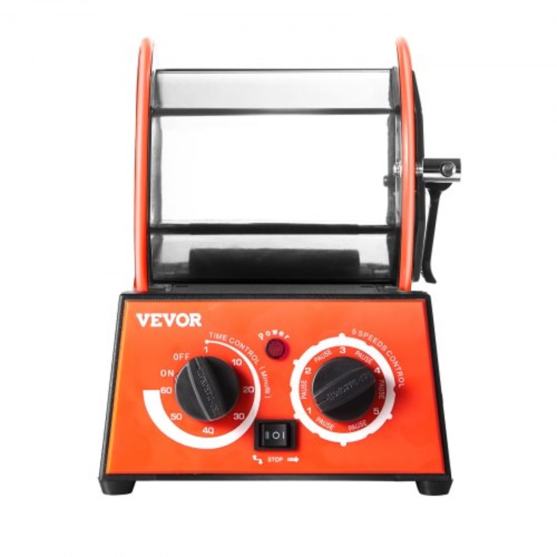 Jewelry Polisher Tumbler Machine With Timer Speeds For Professional Finishing 9