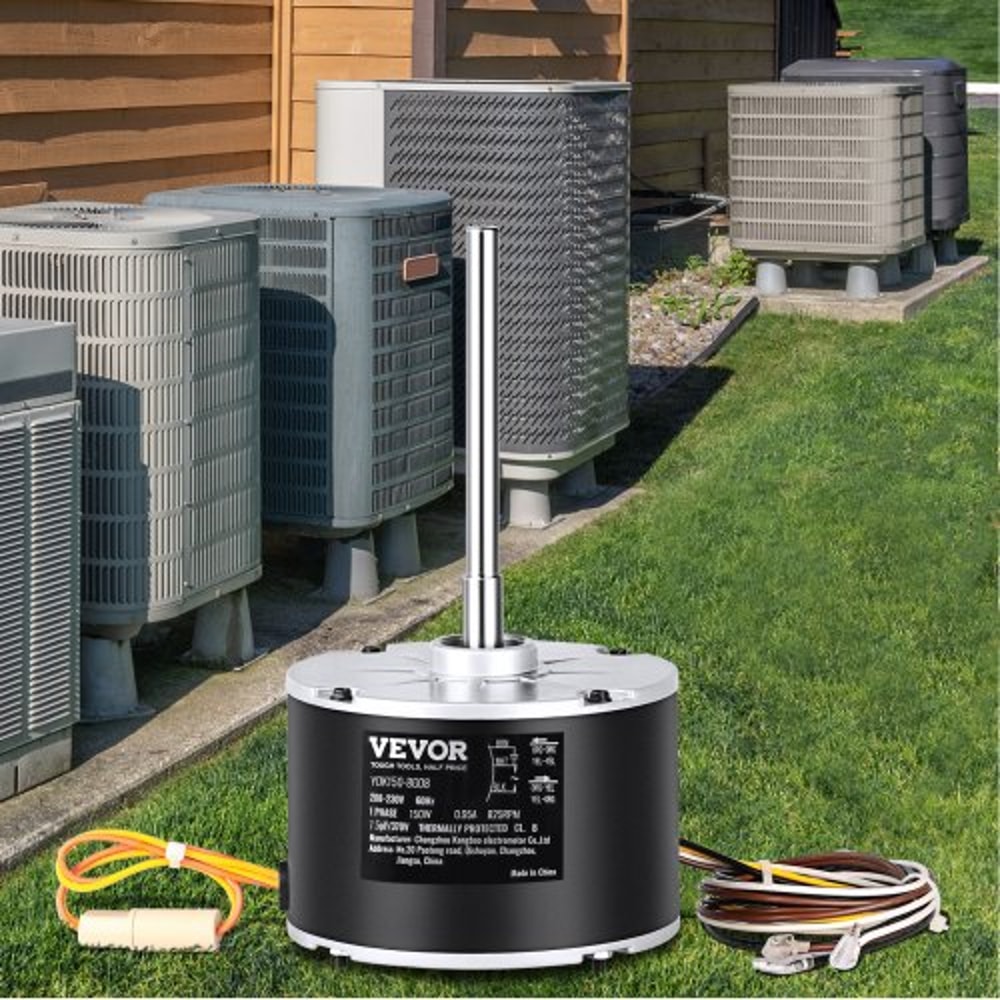 Condenser Fan Motor RPM Reversible AC Replacement Motor with Capacitor