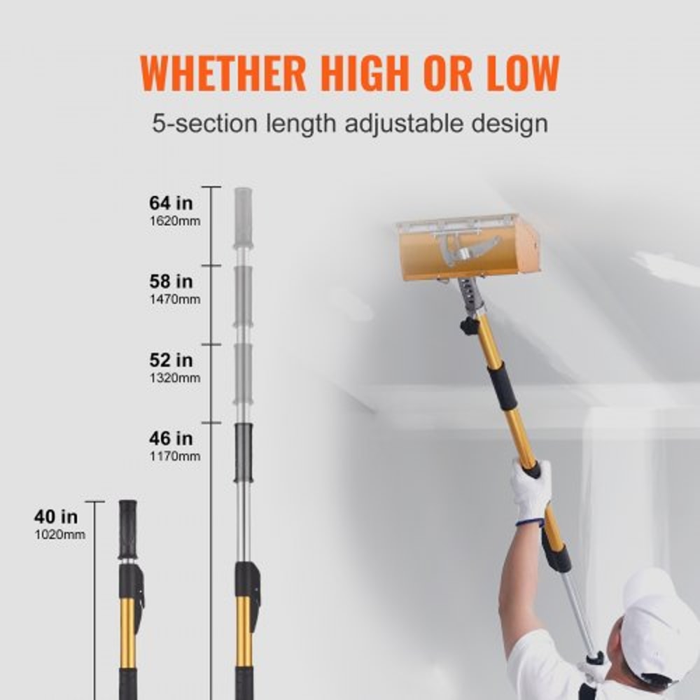 Adjustable Drywall Flat Box Handle Aluminum Extension Tool For Smooth Wall Finishing 3