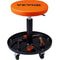 Adjustable Rolling Mechanic Stool With Tool Tray High Lb Capacity Garage Creeper Seat 0