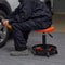 Adjustable Rolling Mechanic Stool With Tool Tray High Lb Capacity Garage Creeper Seat 7