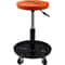 Adjustable Rolling Mechanic Stool With Tool Tray High Lb Capacity Garage Creeper Seat 8