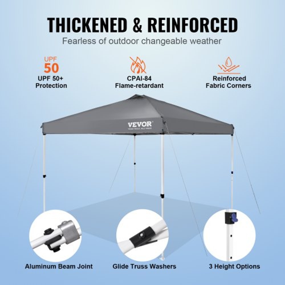 Heavy Duty Pop Up Canopy Tent Waterproof UV Protection With Roller Bag And Sandbags 2