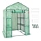 WalkIn Greenhouse With Shelves Portable Outdoor Plant House With Steel Frame PE Cover 0