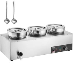 commercial electric soup warmer with adjustable heat stainless steel bain marie