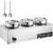 Commercial Electric Soup Warmer with Adjustable Heat Stainless Steel Bain Marie