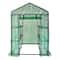 WalkIn Greenhouse With Shelves Portable Outdoor Plant House With Steel Frame PE Cover 9