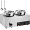 Dual Pot Electric Soup Warmer Stainless Steel Commercial Bain Marie Food Warmer