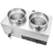 Dual Pot Electric Soup Warmer Stainless Steel Commercial Bain Marie Food Warmer