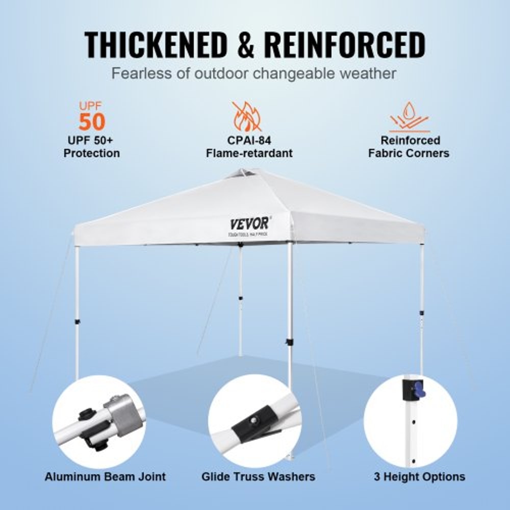 Portable Pop Up Canopy Tent With Roller Bag Waterproof UV Protection Outdoor Shelter 2
