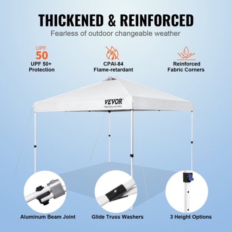 Portable Pop Up Canopy Tent With Roller Bag Waterproof UV Protection Outdoor Shelter 2