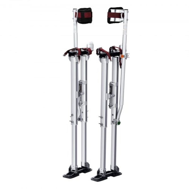 Adjustable Drywall Stilts Aluminum Work Stilts with Knee Pads & Non Slip Base