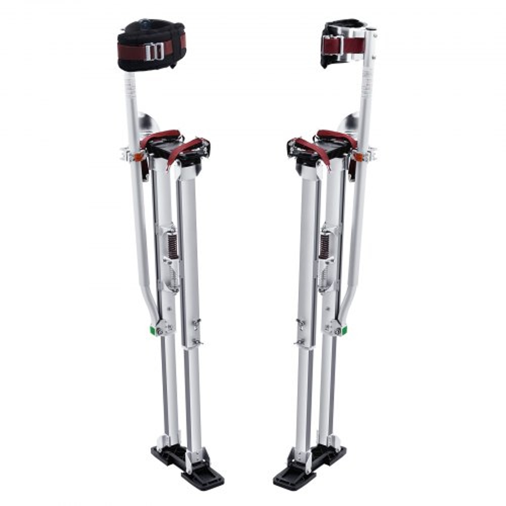 Adjustable Drywall Stilts Aluminum Work Stilts with Knee Pads & Non Slip Base