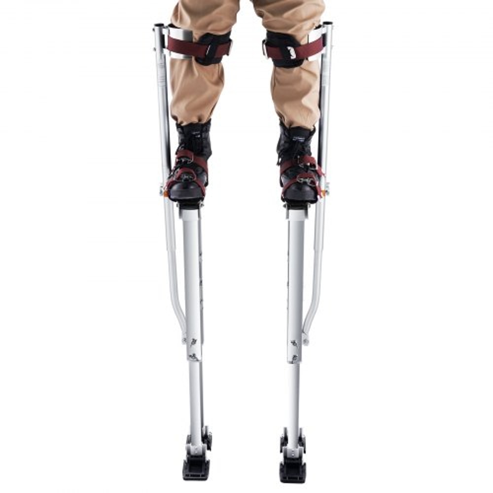 Adjustable Drywall Stilts Aluminum Work Stilts with Knee Pads & Non Slip Base