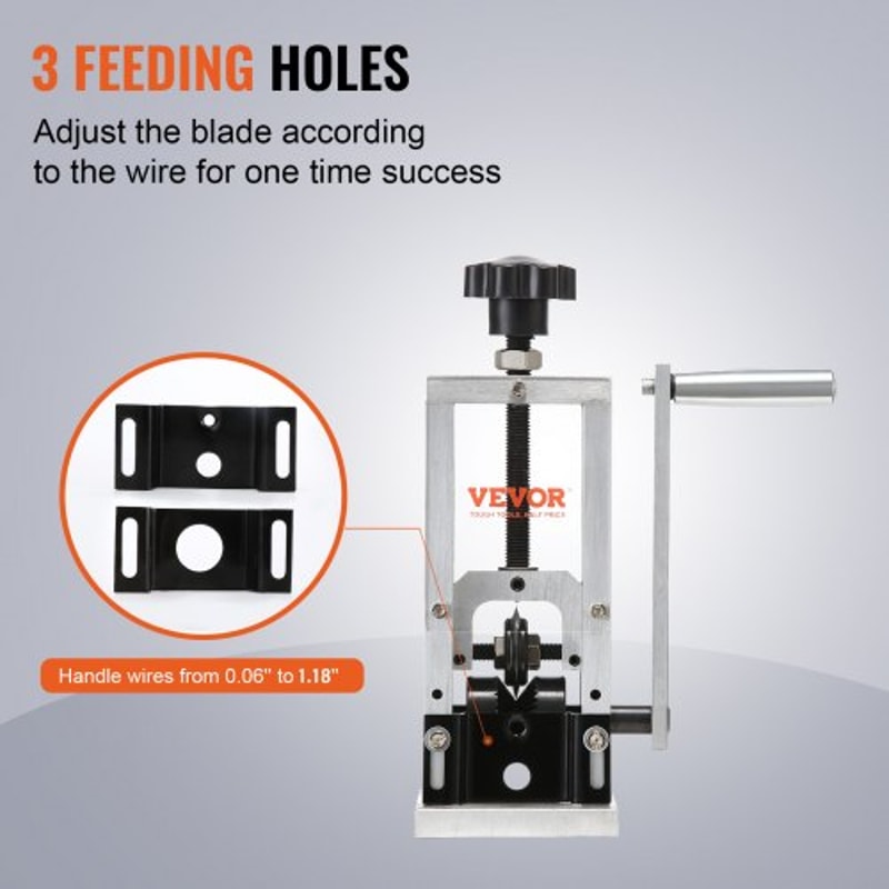 Heavy Duty Manual Wire Stripping Machine With Drill Power Adjustable Copper Wire Stripper Tool 2