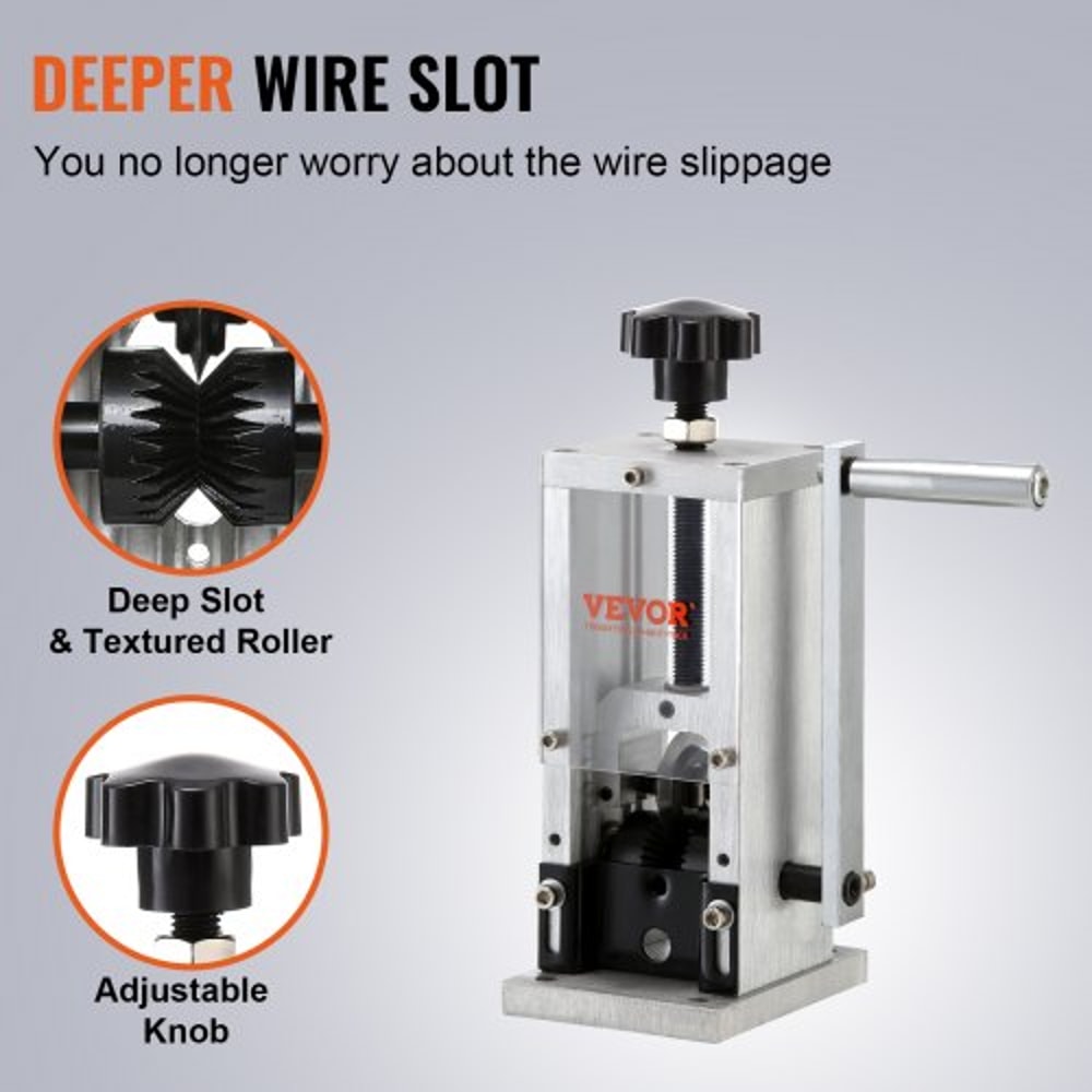 Heavy Duty Manual Wire Stripping Machine With Drill Power Adjustable Copper Wire Stripper Tool 3