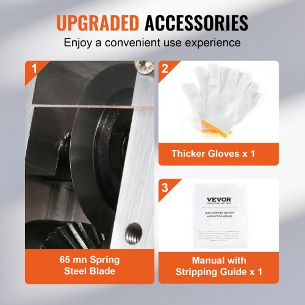 Heavy Duty Manual Wire Stripping Machine With Drill Power Adjustable Copper Wire Stripper Tool 4