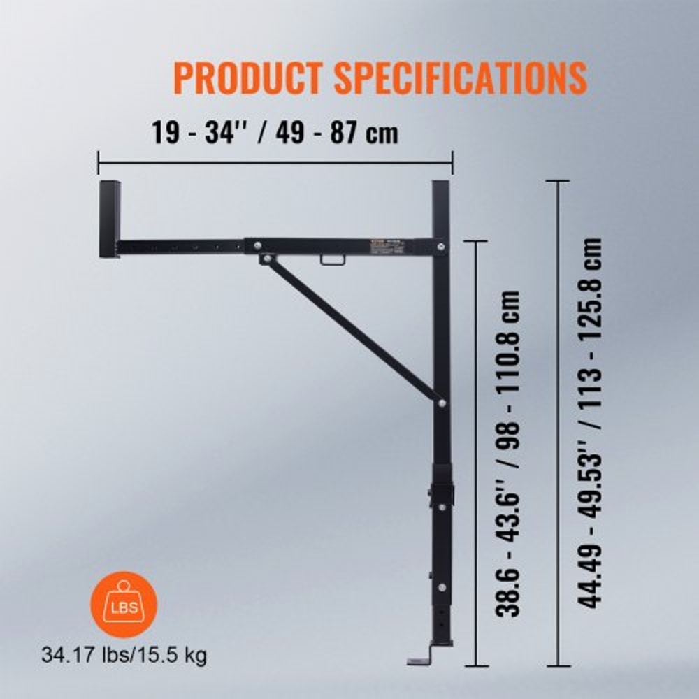 Heavy Duty Adjustable Truck Ladder Rack Steel Bed Rack High Lb Capacity For Kayak Lumber Surfboard 6