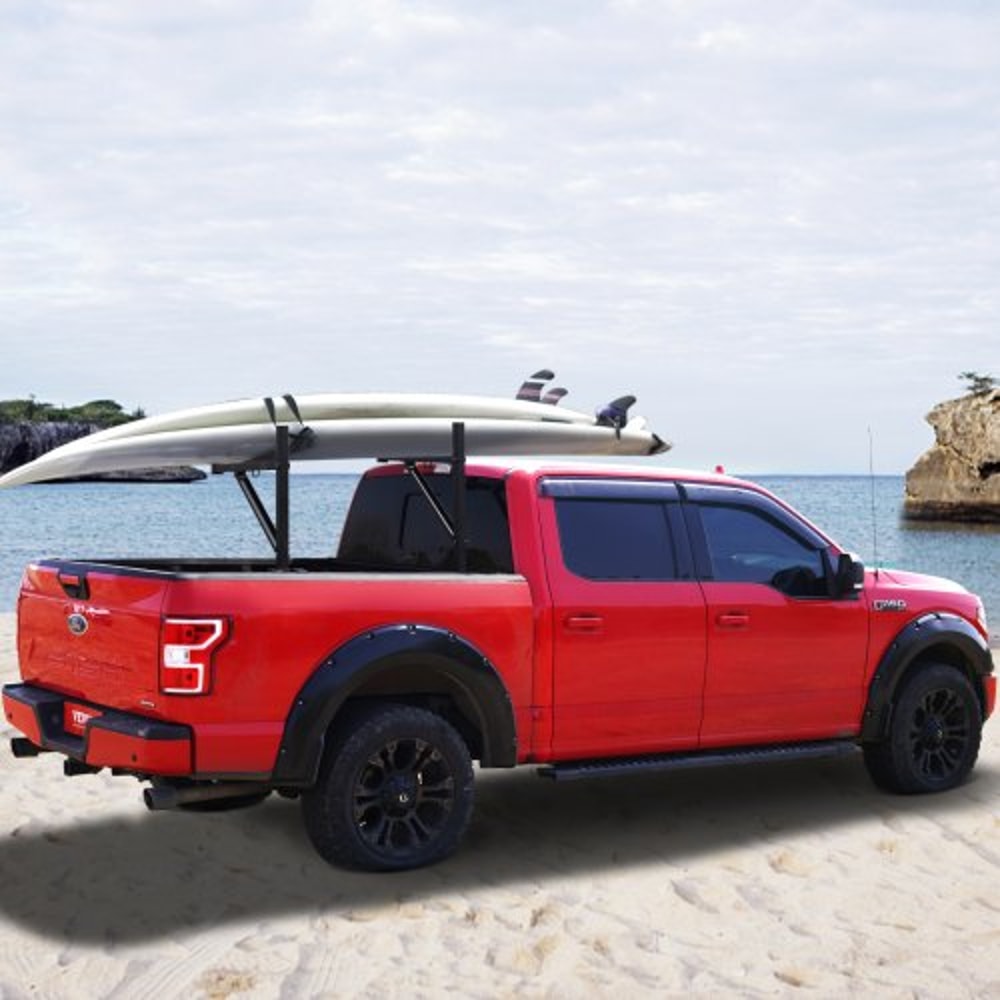 Heavy Duty Adjustable Truck Ladder Rack Steel Bed Rack High Lb Capacity For Kayak Lumber Surfboard 5