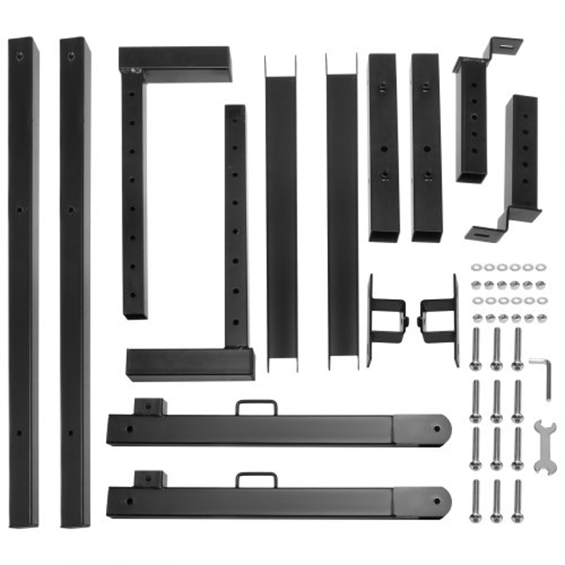 Heavy Duty Adjustable Truck Ladder Rack Steel Bed Rack High Lb Capacity For Kayak Lumber Surfboard 9