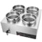 Commercial Electric Soup Warmer Pot Stainless Steel Bain Marie Food Station 10