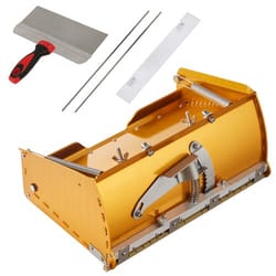 drywall flat box quick clean aluminum mud box with stainless steel blades