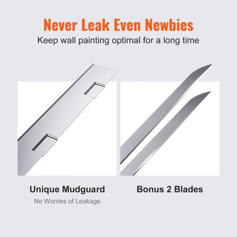 Drywall Flat Box Quick Clean Aluminum Mud Box With Stainless Steel Blades 4