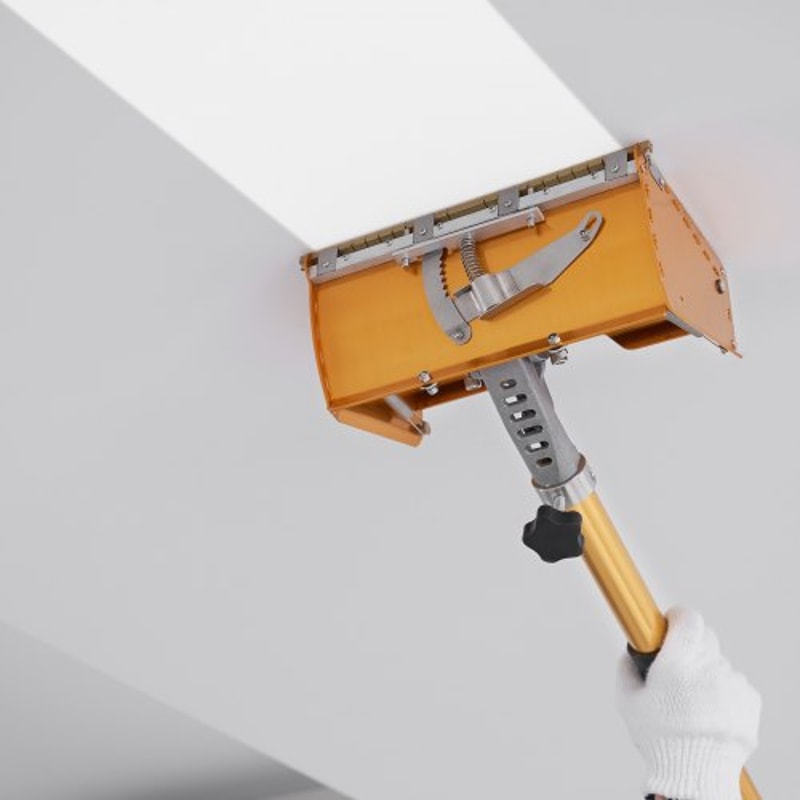 Drywall Flat Box Quick Clean Aluminum Mud Box With Stainless Steel Blades 6