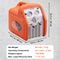 1HP Dual Cylinder Refrigerant Recovery Machine Portable HVAC AC Recovery System 5