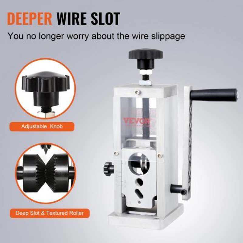 Heavy Duty Manual Wire Stripping Machine With Drill Option Aluminum Copper Wire Stripper 3