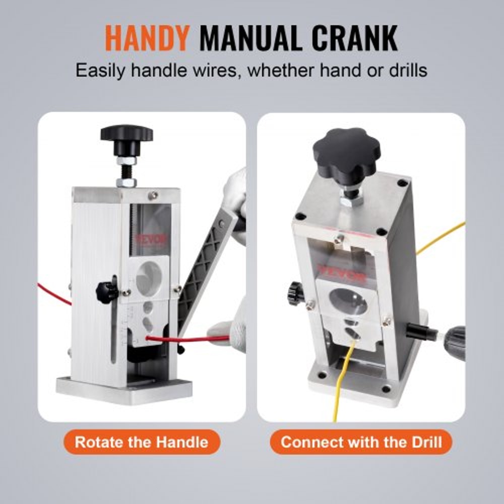 Heavy Duty Manual Wire Stripping Machine With Drill Option Aluminum Copper Wire Stripper 5