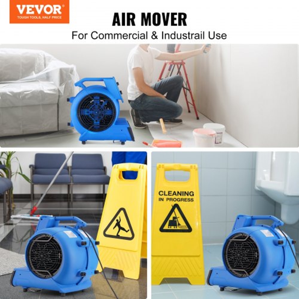 High Velocity CFM Floor Blower Fan With Timer And Angles Portable Carpet Dryer 1