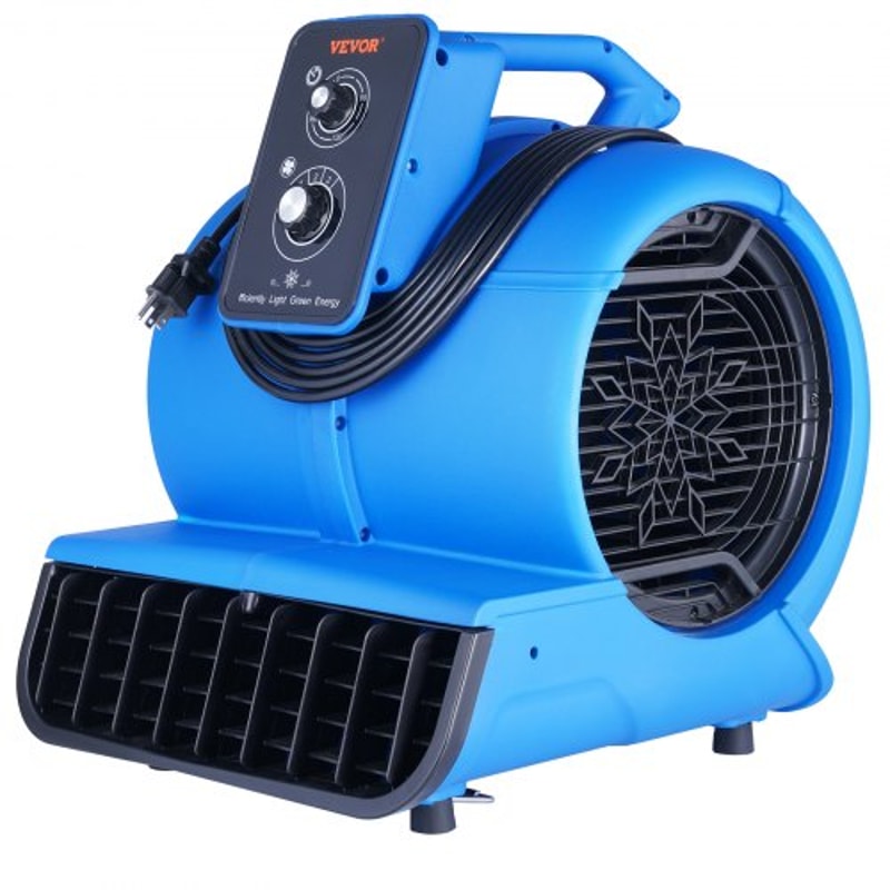 High Velocity CFM Floor Blower Fan With Timer And Angles Portable Carpet Dryer 9