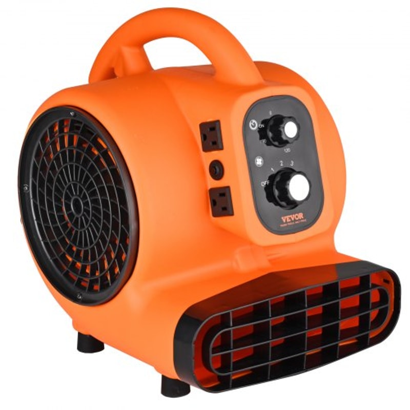Portable Air Mover Fan CFM Carpet Dryer With Timer Angles For Fast Drying 0
