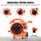 Portable Air Mover Fan CFM Carpet Dryer With Timer Angles For Fast Drying 3