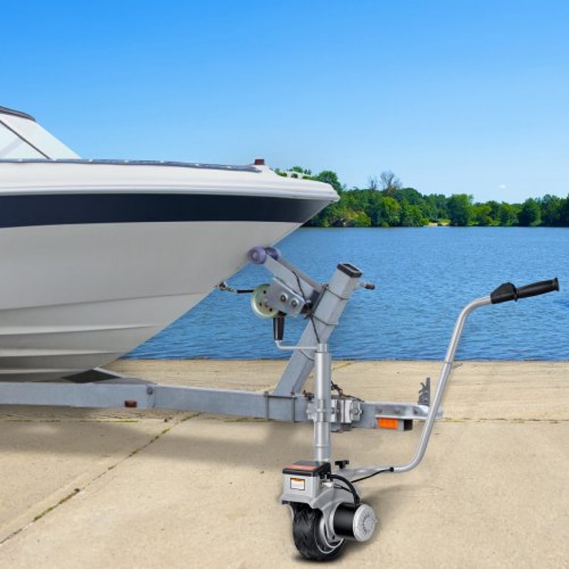 Electric Trailer Dolly with Motor & Adjustable Jockey Wheel for Easy Trailer Moving