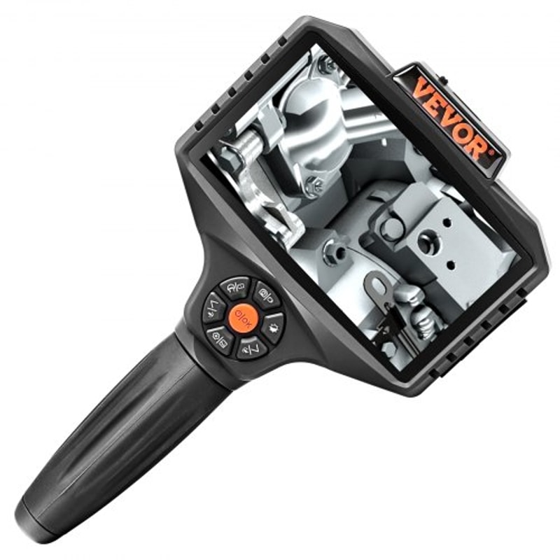 Triple Lens Borescope Inspection Camera with IPS Screen, Zoom HD Endoscope & Waterproof Probe