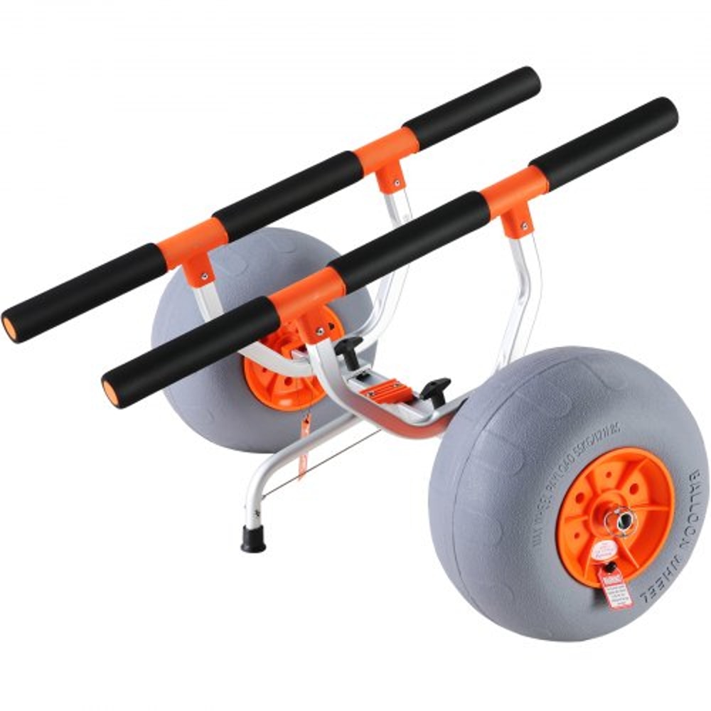 Heavy Duty Kayak Cart Foldable Canoe Trolley With Wheels Adjustable Carrier 8