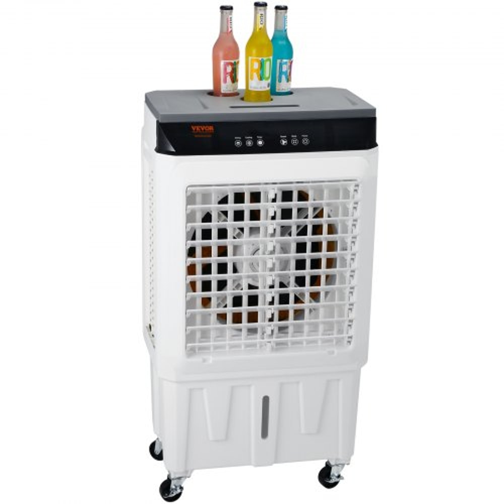 Portable Evaporative Air Cooler with Oscillation, 7 Gal Tank & Timer for Indoor Outdoor Cooling