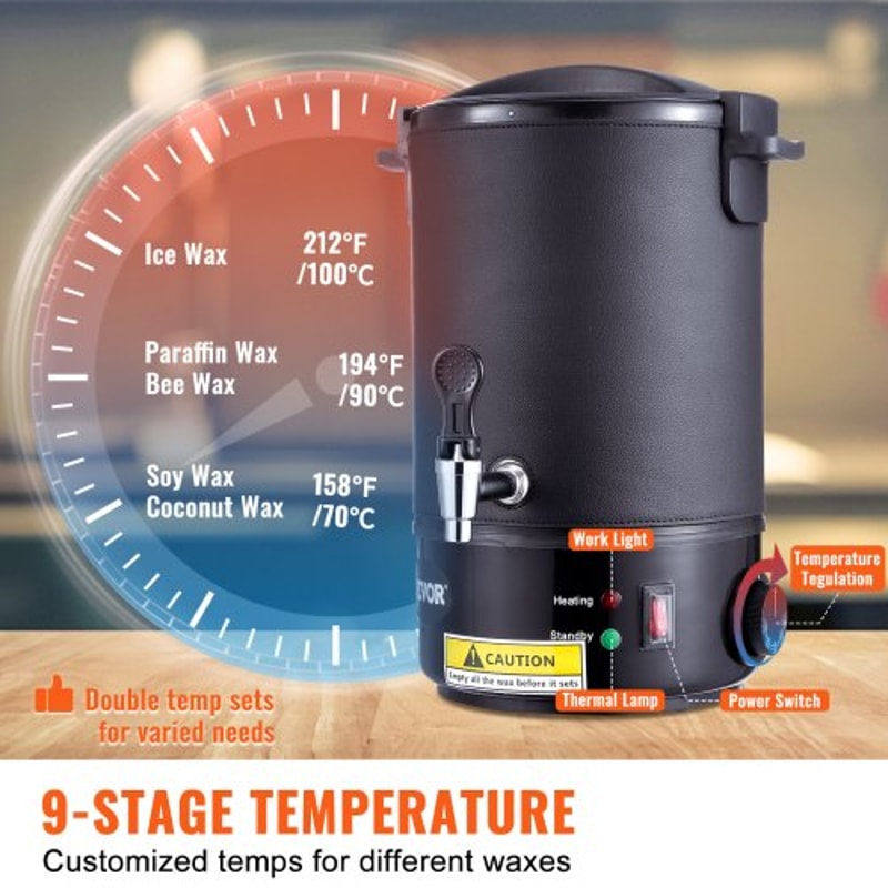 Electric Wax Melter Pot With Precise Temperature Control For Candle Making Bulk Production 1