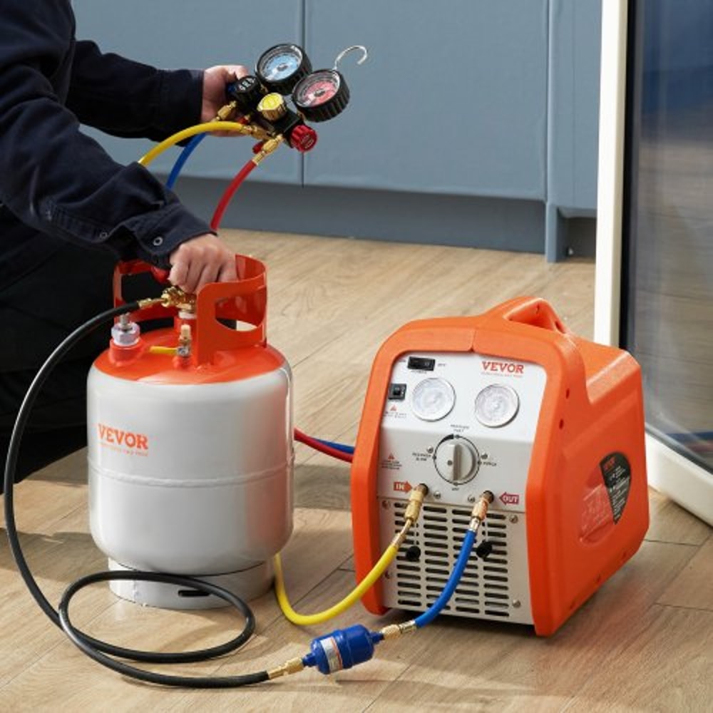 Refrigerant Recovery Tank With Float Switch Reusable HVAC Recovery Cylinder With Safety Valve 6