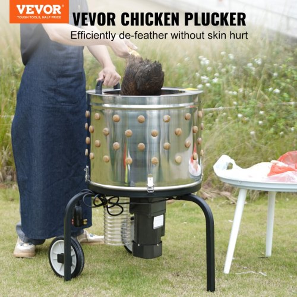 Chicken Plucker Machine With Stainless Drum And Soft Fingers For Fast Poultry Processing 1