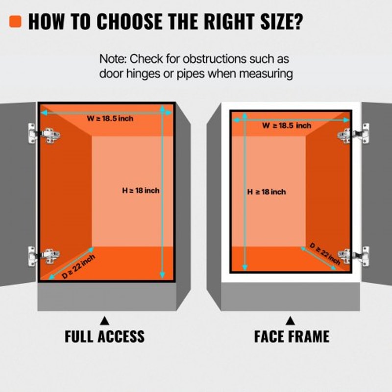 Pull Out Cabinet Organizer Heavy Duty Slide Out Shelves for Kitchen & Under Sink Storage