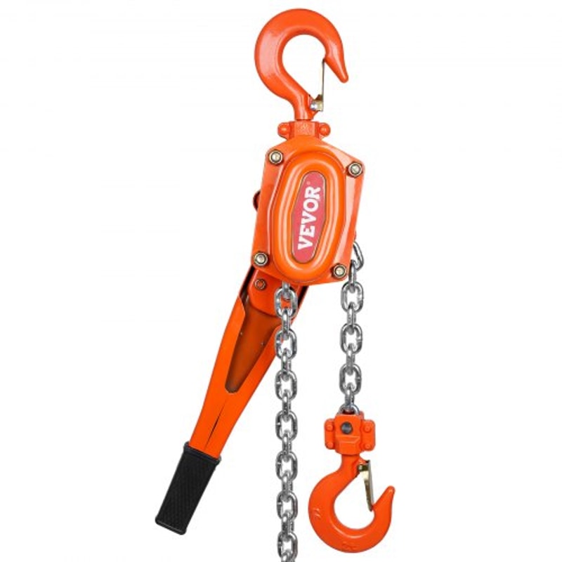 Heavy Duty Manual Lever Chain Hoist Come Along With Safety Brake 360 Hook 9