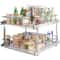 Pull Out Cabinet Organizer with Heavy Duty Slide Out Pantry Shelves for Kitchen Storage