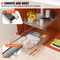 Pull Out Cabinet Organizer with Heavy Duty Slide Out Pantry Shelves for Kitchen Storage