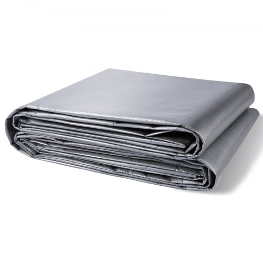 Heavy Duty Waterproof Tarp, Poly Cover with UV Protection & Reinforced Grommets