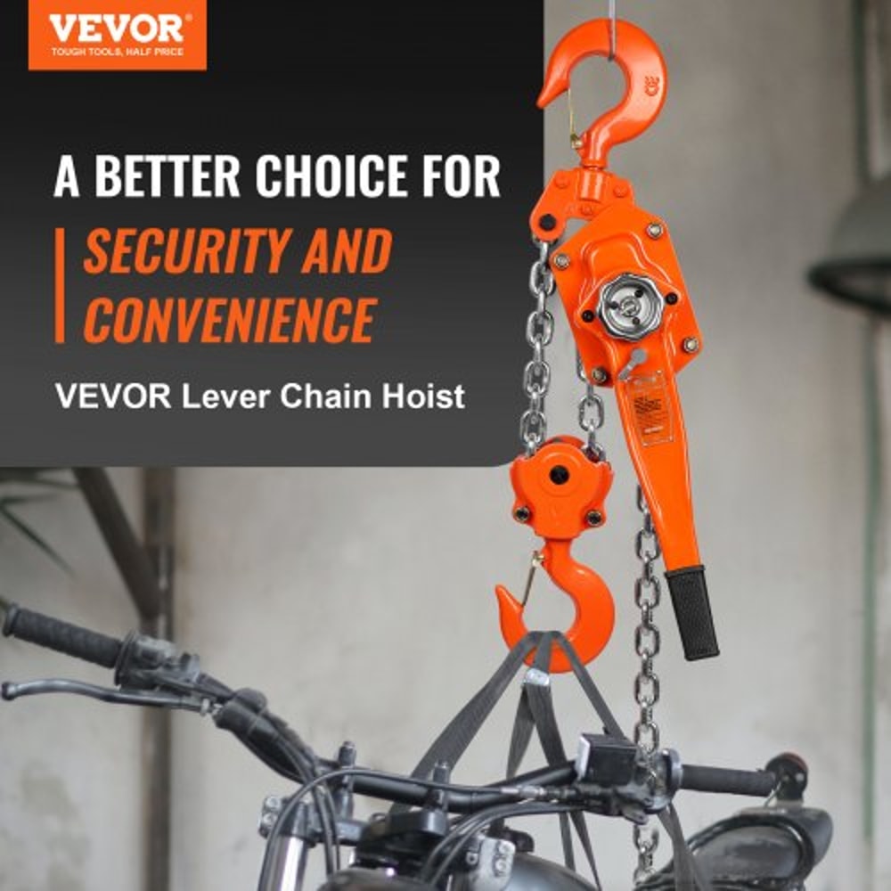 Lever Chain Hoist Heavy Duty Come Along With Chain Double Pawl Brake 3