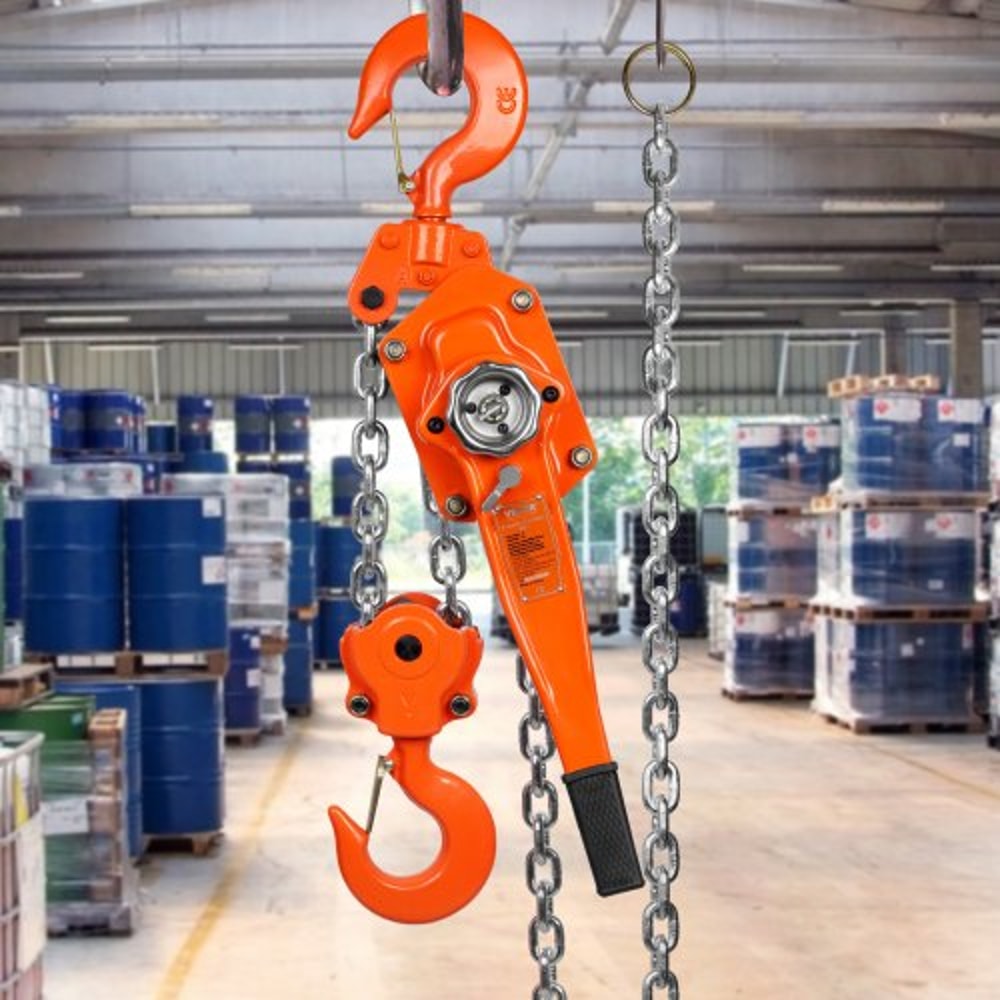 Lever Chain Hoist Heavy Duty Come Along With Chain Double Pawl Brake 7