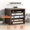Compartment Wood Literature Organizer With Adjustable Shelves Desktop Mail Sorter For Office Class 2